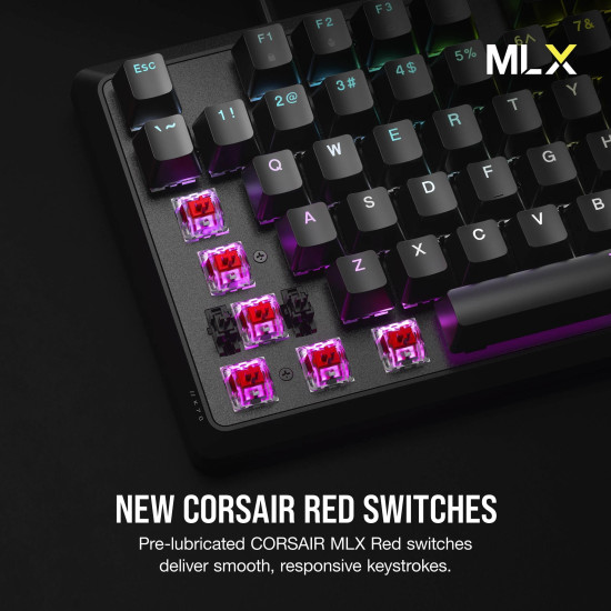 Клавиатура Corsair K70 Core RGB, MLX Red Switch, Black