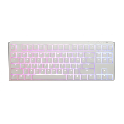 Клавиатура Ducky One 3 Pure TKL, Cherry MX Clear Switch, RGB, White