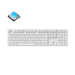 Безжична клавиатура Keychron K5 Pro, Low Blue суичове, White