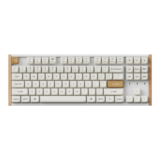 Безжична клавиатура Keychron K8 HE Magnetic Switch White Special Edition, Nebula суичове