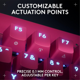 Клавиатура Logitech G Pro X Rapid TKL, Magnetic Analog Switch, Magenta