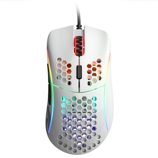 Мишка Glorious Model D, Glossy White, RGB