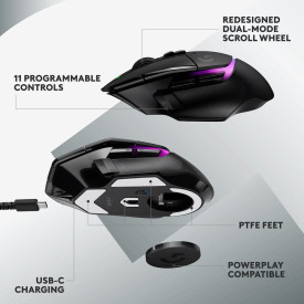 Мишка Logitech G502 X Plus, Black, Lightsync RGB