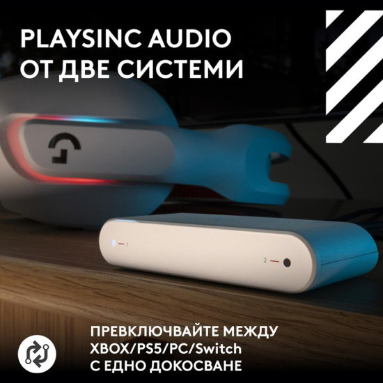 Безжични слушалки Logitech ASTRO A20 X LIGHTSPEED, с микрофон, White (939-002253)