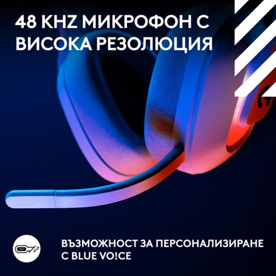 Безжични слушалки Logitech ASTRO A20 X LIGHTSPEED, с микрофон, White (939-002253)