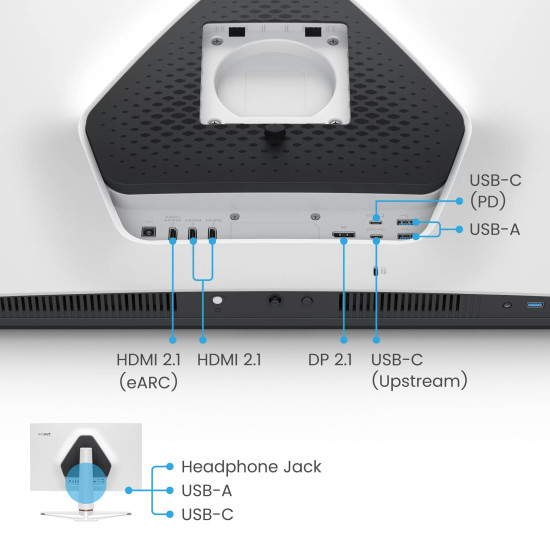 Монитор BenQ Mobiuz EX321UX, 31.5 инча, 3840x2160, 144Hz, 1ms, IPS, HDMI/DP
