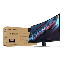 Монитор Gigabyte GS32QCA - 32 инча SS/VA 1500R, QHD 2560x1440, 180Hz, 1ms, HDR Ready, FreeSync Premium, HDMI/DP