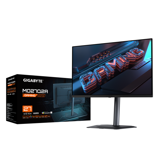 Монитор GIGABYTE MO27Q2, 27 инча, QD-OLED, QHD 2560x1440, 280Hz, 0.03ms, FreeSync™ Premium Pro, VESА HDR True Black 400