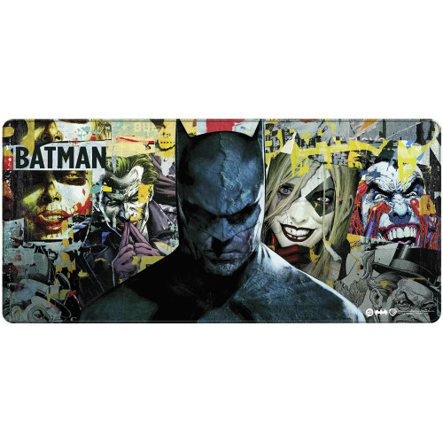 Подложка за мишка DC Batman Torn Collage - Batman and Villains XL, 900x420x4 mm (FWBMPBMTORNCD26XL)