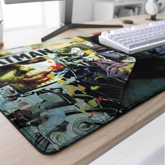 Подложка за мишка DC Batman Torn Collage - Batman and Villains XL, 900x420x4 mm (FWBMPBMTORNCD26XL)