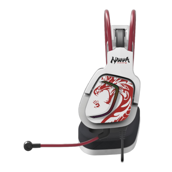 Слушалки A4Tech Bloody G575 Naraka, USB, 7.1, RGB, Mic, White