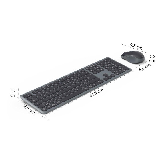 Комплект клавиатура и мишка HAMA WKM-550, HAMA-173065, Black