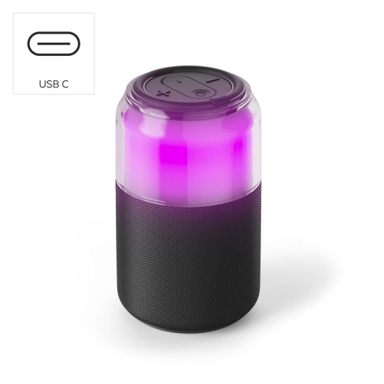 Преносима тонколона HAMA Can Speaker, Bluetooth, 5W, LED, Black (HAMA-188243)