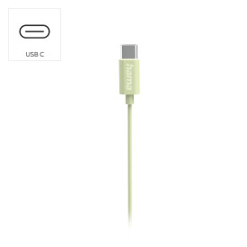 Слушалки HAMA Curly, USB-C, Mic, Green