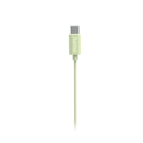 Слушалки HAMA Curly, USB-C, Mic, Green