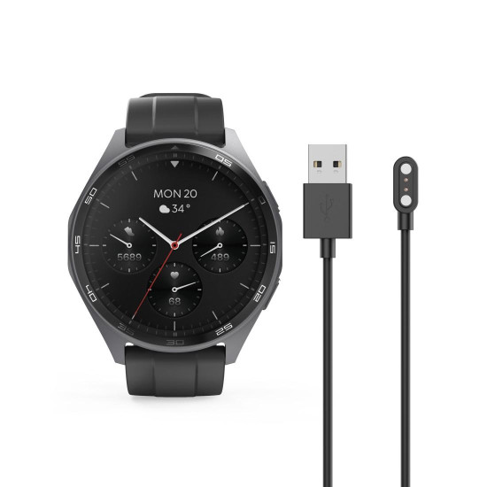 Смарт часовник HAMA 7010, GPS, AMOLED 1.43 инча, 53 мм, Black