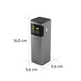 Външна батерия HAMA High Power 201741, 20000 mAh, 65W, 2x USB-C, 1x USB-A, Fast Charging