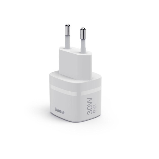 Зарядно HAMA, 30W, GaN, USB-C, PD, Qualcomm Quick Charge, Zero Standby