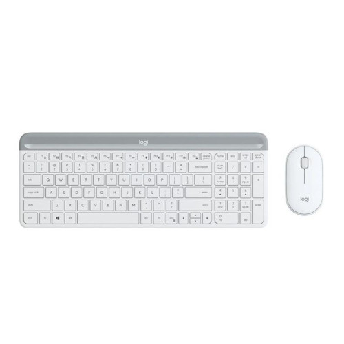 Комплект клавиатура и мишка Logitech MK470, White