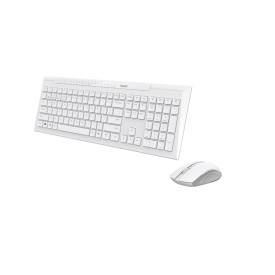 Комплект клавиатура и мишка Rapoo 8210M, Multi-Mode, White