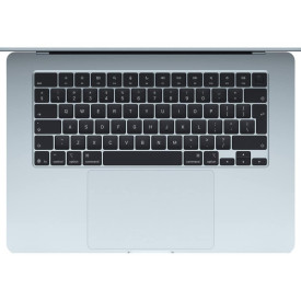Лаптоп Apple MacBook Air 15 2025, Sky Blue, 15.3 инча, 2880 x 1864, Apple M4 10C, GPU Apple M4, 16GB RAM, 256GB SSD, macOS Sequioa