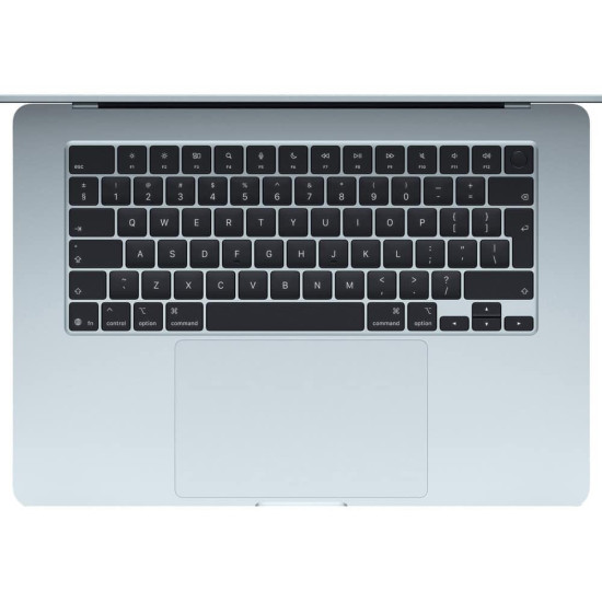 Лаптоп Apple MacBook Air 15 2025, Sky Blue, 15.3 инча, 2880 x 1864, Apple M4 10C, GPU Apple M4, 16GB RAM, 256GB SSD, macOS Sequioa