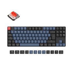 Клавиатура Keychron K1 Pro QMK/VIA TKL, UK Layout, Bluetooth, RGB, Gateron Red суичове, Black