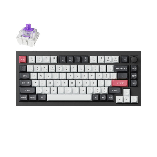 Клавиатура Keychron Q1 HE QMK 75%, RGB, White