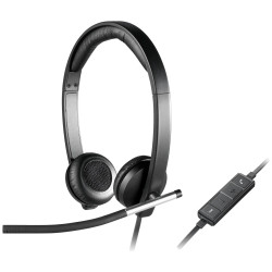 Слушалки Logitech H650e, USB, Mic, Black