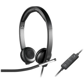 Слушалки Logitech H650e, USB, Mic, Black