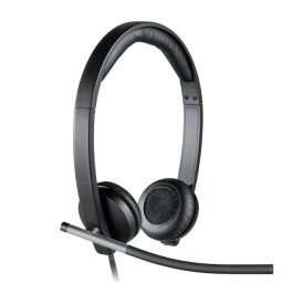 Слушалки Logitech H650e, USB, Mic, Black
