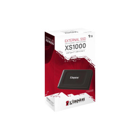 Външен SSD диск Kingston XS1000, 1TB, USB 3.2, Black