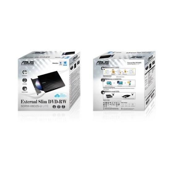 Оптично устройство ASUS SDRW-08D2S-U LITE, USB 2.0