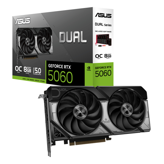 Видеокарта ASUS DUAL RTX 5060 OC 8GB GDDR7