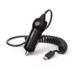 Зарядно за кола HAMA 183253, 10-24V, Micro USB, 6W, 1.2 A, Черен