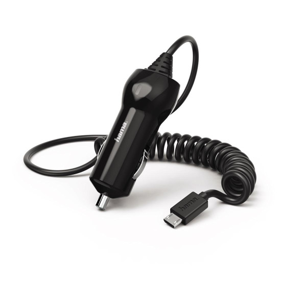 Зарядно за кола HAMA 183253, 10-24V, Micro USB, 6W, 1.2 A, Черен