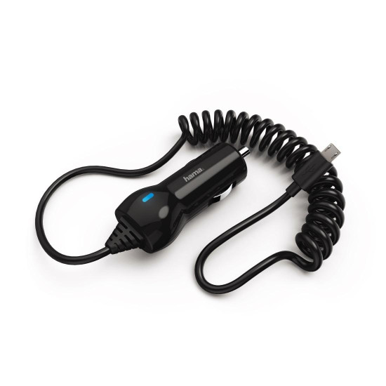 Зарядно за кола HAMA 183253, 10-24V, Micro USB, 6W, 1.2 A, Черен