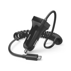 Зарядно за кола HAMA 201609, с USB-C кабел, 12W