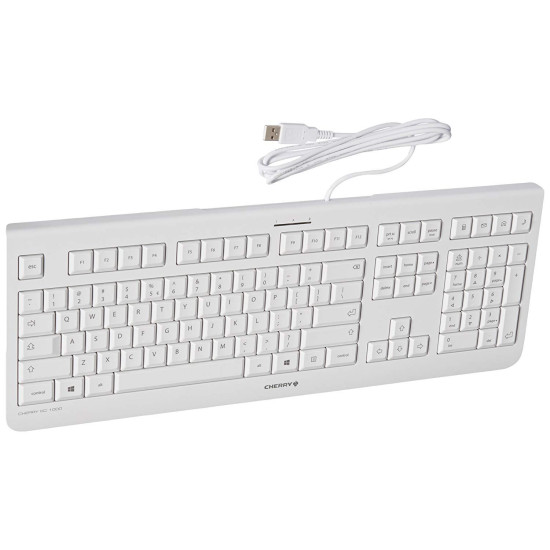 Клавиатура CHERRY KC 1000, USB, White